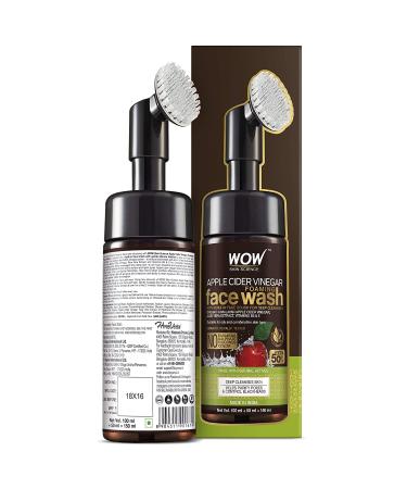 WOW Apple Cider Vinegar Exfoliating Face Wash | Foaming Hydrating Cleanser 100ml - Buy Online on GoSupps.com
