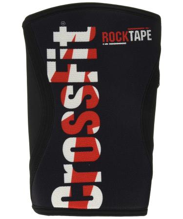 Rocktape Assassins Knee Compression Sleeves, Knee Brace for Weightlifting, Cross Training & Working Out - Reduce Strain & Swelling (2 Sleeves) 7mm Thickness, Medium, Crossfit Games Official Red