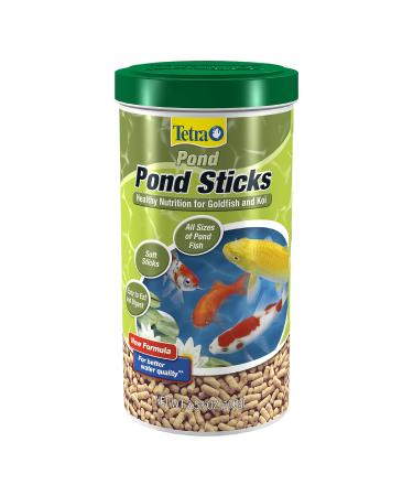 TetraPond Pond Sticks Pond Fish Food for Goldfish and Koi, Healthy Nutrition Clear Water Pond Food 3.53 Ounce (Pack of 1)