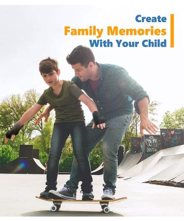 Kids Wrist Guards for Bike Skateboard Roller Skating Snowboarding - Sliver Black Medium - Buy Online on GoSupps.com