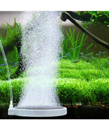 Boxtech aquarium air stone oxygen stone nano bubble air stone kit super high diffuser for dissolved oxygen leaves super tiny bubbles for aquarium and hydroponic (150 mm)