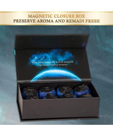 Planet Themed Bath Bombs - 8 Handmade Luxury Fizzers with Essential Oil and Shea Butter | Vegan & Cruelty-Free | Perfect Spa Gift for Men and Women - Buy Online on GoSupps.com