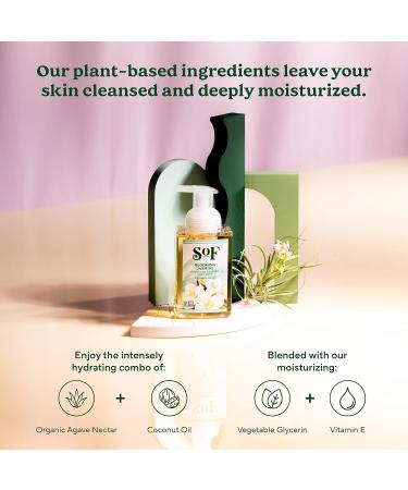 Organic Blooming Jasmine Foaming Hand Wash by SoF Body Care - 8 oz Pump Bottle (Pack of 3) - Buy Online on GoSupps.com