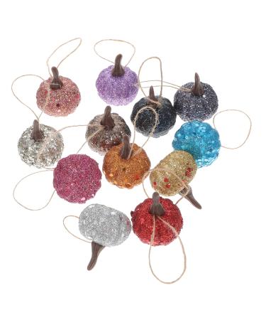 Alipis 40 Pcs Simulation Foam Pumpkin Halloween Pumpkin Halloween Party Ornament Halloween Glitter Pumpkin Hanging Ornaments Mini Lantern Harvest Pumpkins Fake Pumpkins Gift Artificial