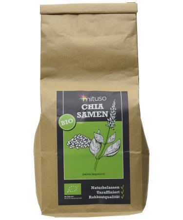 mituso organic chia seeds pack of 5 (5 x 1000g) 5 kg (pack of 1)