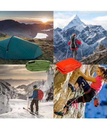 Buy Waterproof Emergency Survival Bivouac Bag - Lightweight Heat-Repellent & Cold Protection - 213x91cm Green & Orange - Buy Online on GoSupps.com