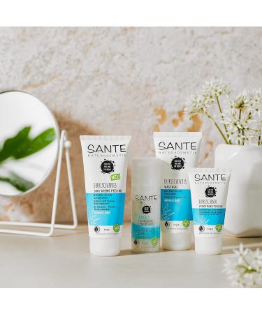 Sante Natural Cosmetics 3-in-1 Face Peeling for Normal Skin | Vegan Bio-Aloe Vera & Lava Stone | Refreshing Cream Peeling - 100ml - Buy Online on GoSupps.com