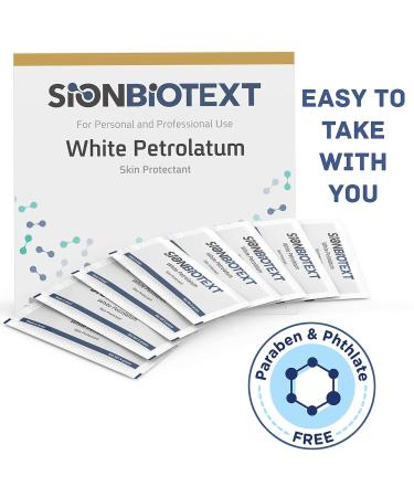 Sion Biotext White Petrolatum Jelly - 144-Count Large Value Pack for Skin Therapy and Protection - Chapped Lip Balm, Diaper Rash, Cracked Heels & Feet - 0.5g Individual Foil Packs - Buy Online on GoSupps.com