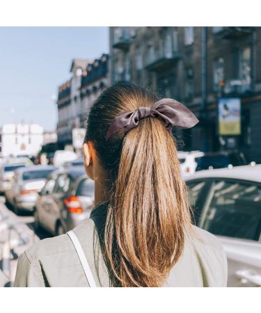12PCS Silk Bow Rabbit Ear Scrunchies for Women & Girls - Hair Ties & Ponytail Holders - Buy Online on GoSupps.com