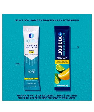 Lemon Lime Hydration Multiplier - Fast Hydration 16 Sticks (9.03 Oz) | Premium Electrolyte Drink Mix for Optimal Recovery - Buy Online on GoSupps.com