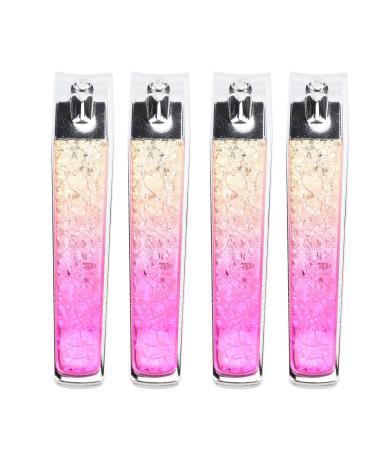 Stainless Steel Nail Clippers Comfortable Grip Electroplating Fingernail Tool for Precise Trimming at Home