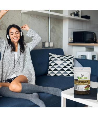 BIO Triphala Elikafoods ORGANIC 120 tablets of 500 mg Cleanses and detoxifies the colon Against constipation. Natural vegan and gluten free. Easy to take. Direct from the Himalayas - Buy Online on GoSupps.com