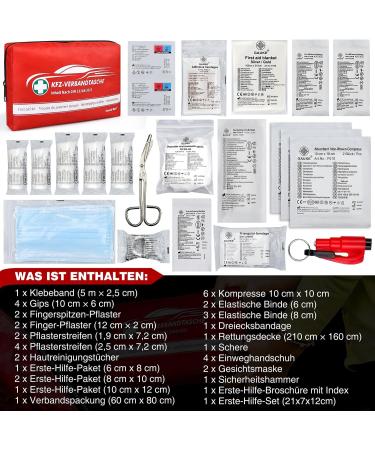 General Medi First Aid Kit - Premium Automotive Safety Kit | DIN 13164 | Essential Emergency Supplies for Car & Travel - Buy Online on GoSupps.com