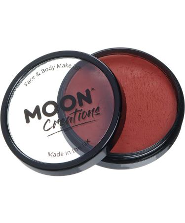 Moon Creations Pro Face & Body Makeup 36g Dark Red - Professional Face Painting Paint Cake for Kids & Adults - Ideal for Festivals & Halloween - Buy Online on GoSupps.com