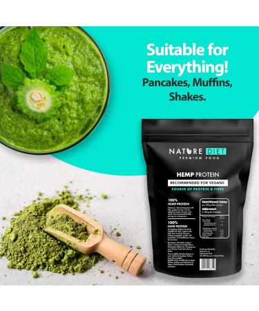 Nature Diet Hemp Protein 1000g - Vegan Plant-Based Protein Powder - Buy Online on GoSupps.com