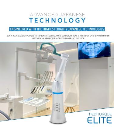 Interprox Elite E-Type Contra-Angle for Dentsply Space Files - 5000 RPM Comfortable Grip Made in Japan | International Shipping Available - Buy Online on GoSupps.com