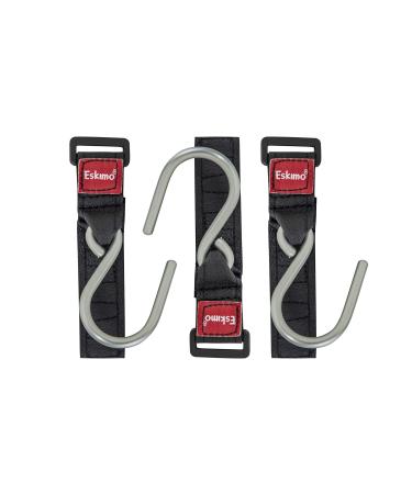 Eskimo Alloy Steel 30611 Ice Shelter Coat Hooks, Black, Standard