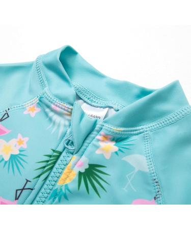 BONVERANO Baby Girls Swimsuit UPF 50+ Long Sleeve One Piece 12-18 Months Pineapple Print - Buy Online on GoSupps.com