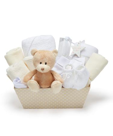 Baby Gifts Set - Gender Neutral Baby Gifts Gender Reveal Gifts For Parents Baby Essentials For Newborn Unisex Baby Reveal Gifts Baby Hamper Gender Reveal Gifts Baby Shower Unisex Keepsake Box Cream - Buy Online on GoSupps.com