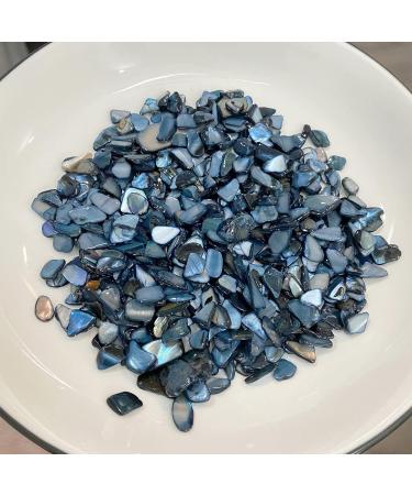 Yew & Tulip Natural Crushed Shells Chips 32oz (2 lbs) Dark Blue Mother of Pearl Mosaic Fragments - Perfect for Home D cor, Vase Filler, Crafts, Weddings - 2 lb (32 oz) Dark Blue - Buy Online on GoSupps.com