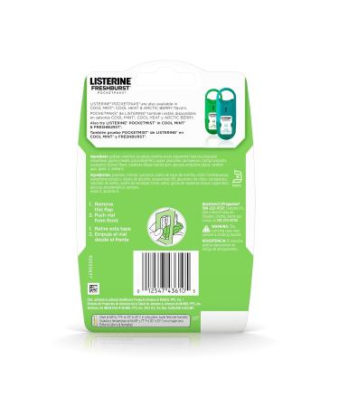 Listerine Freshburst Pocketpaks Fresh Breath Strips Mint Breath Refresher Strips to Kill 99% of Bad Breath Germs Portable Pack Freshburst Spearmint Flavor 24-Strips (Pack of 2) - Buy Online on GoSupps.com