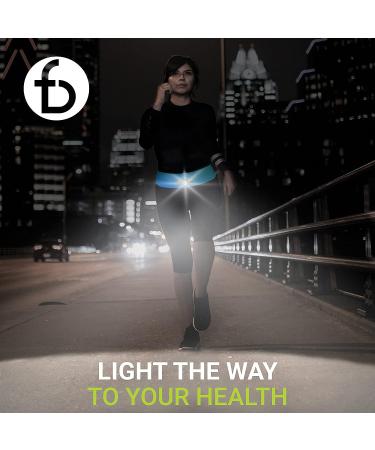 FlipBelt Night Running Light Waist Lamp | USB Rechargeable 500 Lumens | Waterproof & Adjustable Brightness | White LED Lights for Runners - USA Company - Buy Online on GoSupps.com
