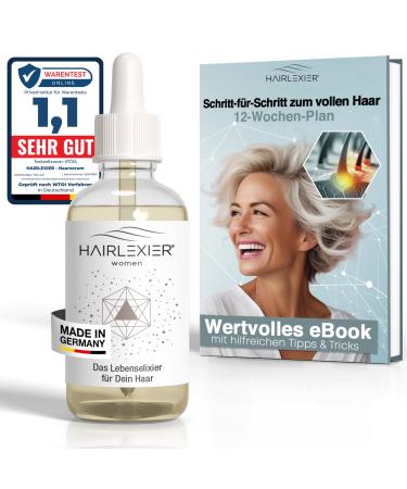 HAIRLEXIER Hair Growth Oil - Rosemary Castor and Lavender - Natural Hair Dye Against Diffuse Loss and Grey Hair