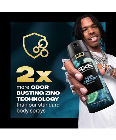 AXE Fine Fragrance Collection Premium Deodorant Body Spray for Men Aqua Bergamot 72H Odor Protection 4 oz (Pack of 3) - Buy Online on GoSupps.com