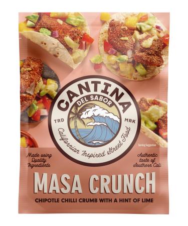 Cantina Del Sabor - Masa Crunch Chipotle Chilli Crumb With A Hint Of Lime Californian Inspired Street Food 50 g (Pack of 1) Casa Crunch Chipotle Chilli Crumb