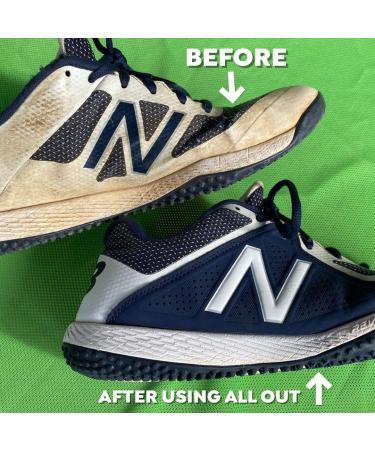 All Out Sports Stain Cleaner - Long-Lasting Formula for Shoes Jerseys Helmets & More | 24 Oz Spray Bottle | Effective Stain Removal for Sports Equipment - Buy Online on GoSupps.com