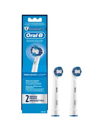 Oral-B Precision Clean Electric Toothbrush Replacement Brush Heads - 2ct Refills - Buy Online on GoSupps.com
