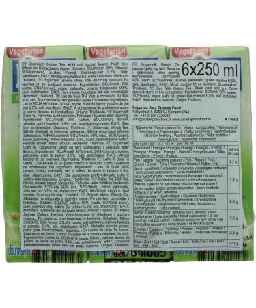 LACTASOY - Soy drink with green tea - 6 X 250 ML - Buy Online on GoSupps.com