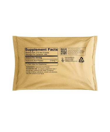 Hyaluronic Acid 2oz Fine Powder 100% Pure Original Ingredients (Pack of 1) - Buy Online on GoSupps.com