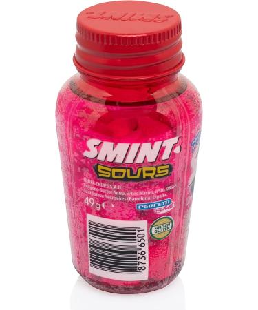  Smint Smint Sours Strawberry Sugar-Free Candy Tablets - 6 units of 49g (Total 294g) - Buy Online on GoSupps.com