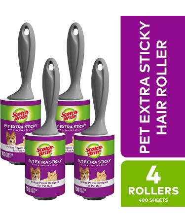 Scotch-Brite Pet Extra Sticky Hair Lint Roller - 400 Sheets - Buy Online on GoSupps.com