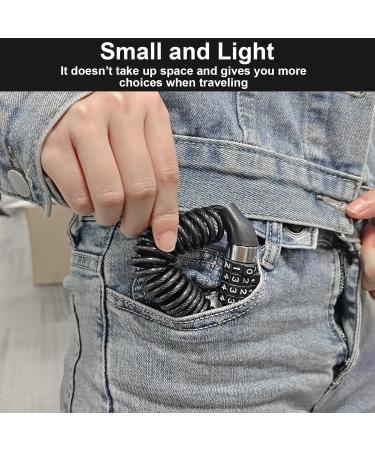 2-Piece Helmet & Bicycle Lock Cable with Numeric Code - Secure Ski Motorcycle & Garage Protection - Buy Online on GoSupps.com