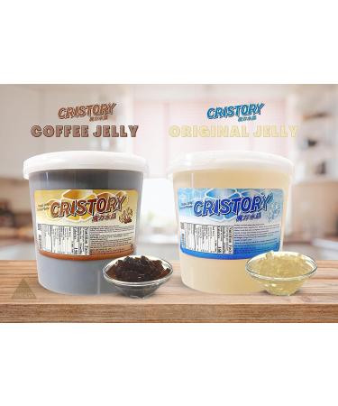 CRISTORY Coffee Flavor Jelly Boba Jar (7.27 lbs) - Authentic Arabica Coffee - Gluten & Fat Free - Vegan Friendly - Bubble Tea Toppings for Beverages & Desserts - Buy Online on GoSupps.com