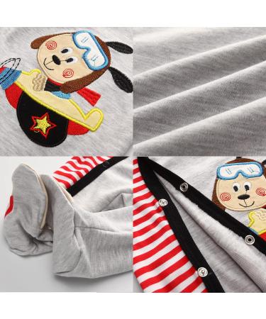 MAMIMAKA Baby Clothes Newborn Onesies Cotton Footed Pajamas 6-9 Months Long Sleeve - Color7 - Buy Online on GoSupps.com