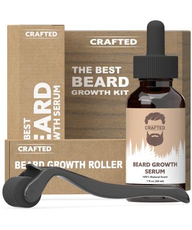 Beard Growth Kit - Hair Growth & Hair Serum - Beard Growth Oil and Beard Roller - Hair Growth for men - Stimulate Beard Growth with our Beard Serum and Growth Roller