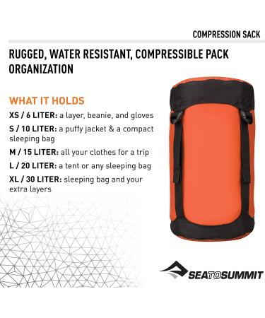 Sea to Summit 10L Nylon Compression Sack - Space-Saving Outdoor & Travel Storage - Buy Online on GoSupps.com