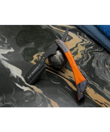 TAKAHASHI Professional Straight Razor for Men - Wooden Handle Classic Barber Kit Single Blade Safety Shaver for Enhanced Grooming - Buy Online on GoSupps.com