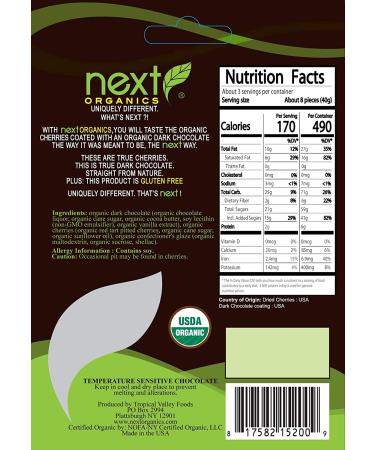 Next Organic Dark Chocolate Covered Cherries - 4oz Pack of 4 | Gourmet Snack - Buy Online on GoSupps.com