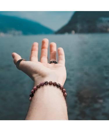 JoycuFF Matching Bracelets for Couples & Friends Black Lava Beaded Love Bracelets | Perfect Gift for Anniversary & Valentine's Day - Buy Online on GoSupps.com