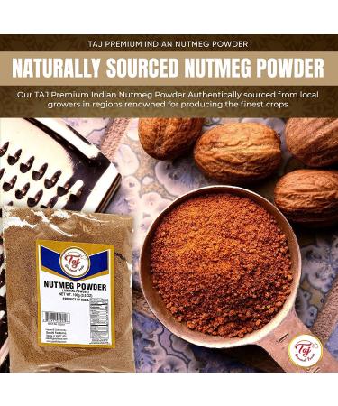 Taj Premium Indian Nutmeg Ground Jaiphal Powder 3.5oz - Authentic Spice Blend - Buy Online on GoSupps.com