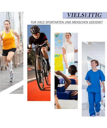 Ddobb Compression Stockings for Women & Men - 4 Pairs Support Socks for Travel Sports Running & Cycling - 4XL Black - Buy Online on GoSupps.com