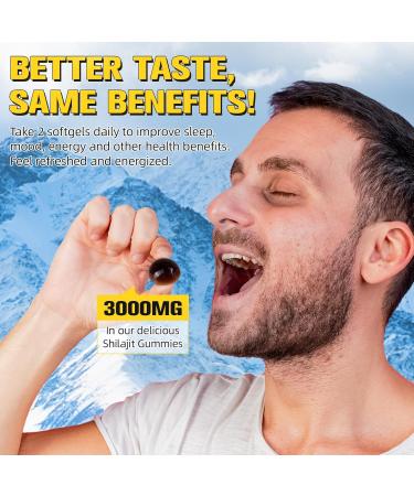  Onznoz Shilajit Gummies Pure Himalayan Gold Shilajit Gummies 3000mg 85+ Trace Elements Improve Stamina Strength & Strength Non - Buy Online on GoSupps.com