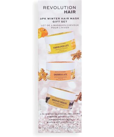 Revolution Hair Winter Hair Mask Gift Set - 3pk with Winter Themed Masks for Soft & Nourished Hair - Buy Online on GoSupps.com