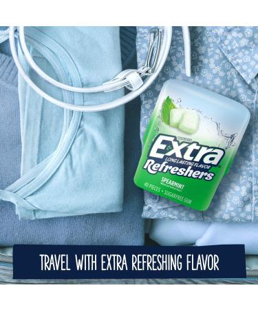 Wrigleys Extra Refreshers Spearmint Sugar Free Chewing Gum 40 Piece Tub - Buy Online on GoSupps.com