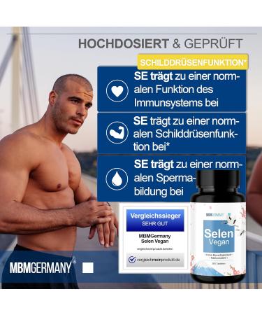 MBMGermany Selen Complex High Dose 200 g - Premium Selenium for Underactive Thyroid | Lab Tested in Germany - Buy Online on GoSupps.com