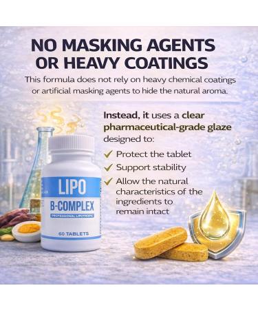 Legere Pharmaceuticals Lipo B-Complex Lipo BC 60 Tablets Manufactured for ES Global Brands - Buy Online on GoSupps.com